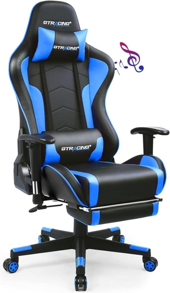 GTRACING Gaming Chair with Bluetooth Speakers