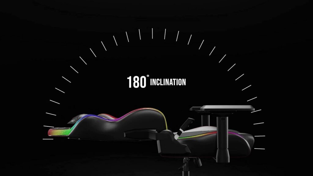 Gaming Chair with Ergonomic Support and 180°