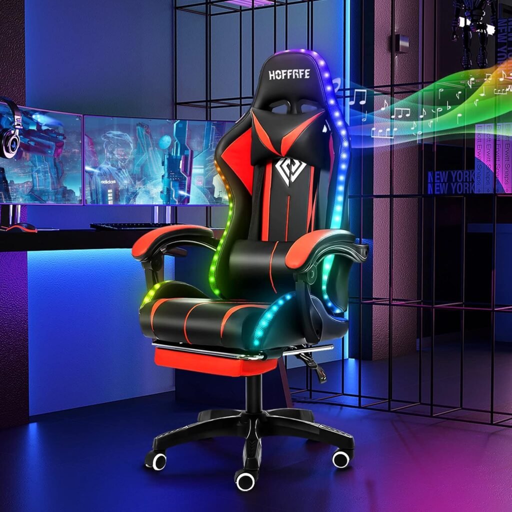 RGB Gaming Chair with Speakers & Massage